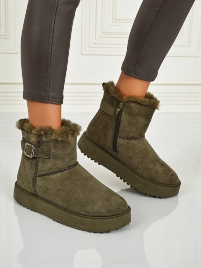 Royalfashion Kurze Damen Schneestiefel Aurelia Classico