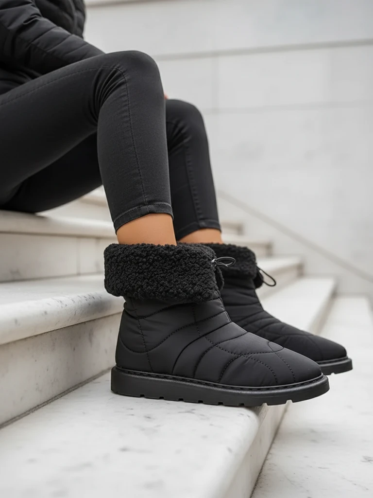 Royalfashion Damenstiefel wie Schneestiefel. Angebot