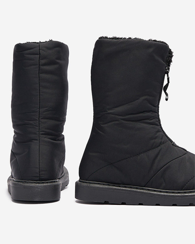 Schwarze Damenstiefel a'la Schneestiefel Tirigga- Footwear