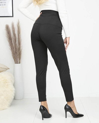 Schwarze Damen Modellierleggings PLUS SIZE- Kleidung