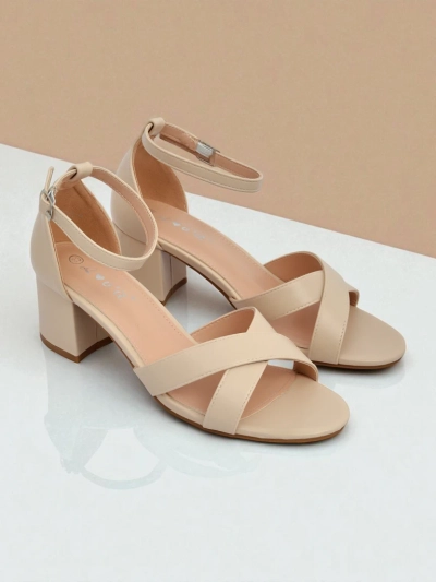 Royalfashion Damen-Sandalen mit niedrigem Blockabsatz Eleganza Strap