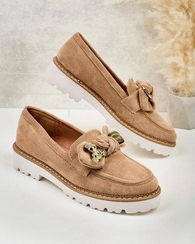 Royalfashion Damen Mokassins mit Schleife Ezizer