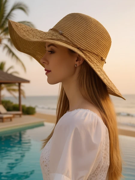 Royalfashion Damen Strohhut Aveline