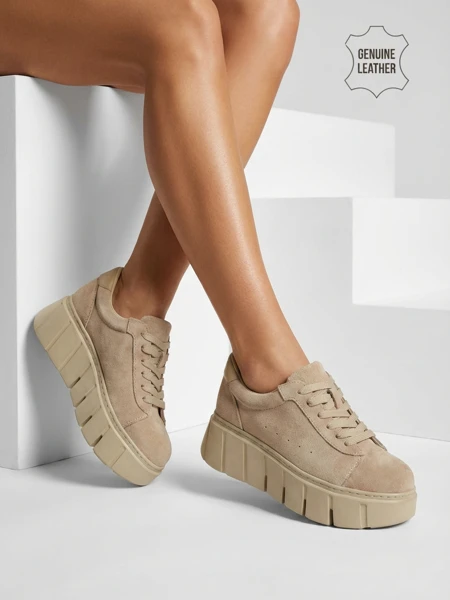 Sportliche Damen-Sneakers aus Naturleder Eller