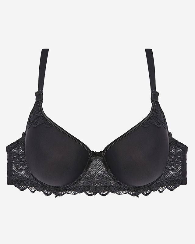 Damen-Spitzen-BH in Schwarz - Unterwäsche