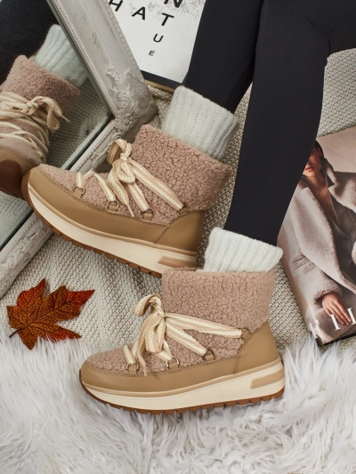 Damen Schneestiefel a'la mit Fell Verruna