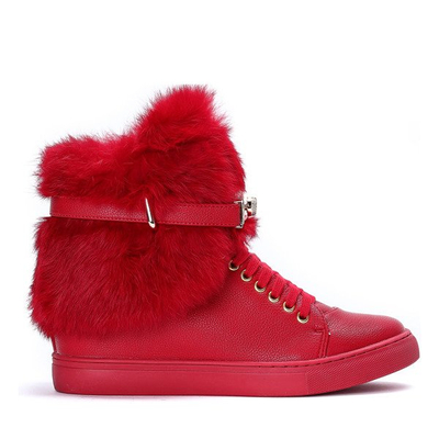 Rote Turnschuhe auf einem Innenkeil Aleena - Footwear