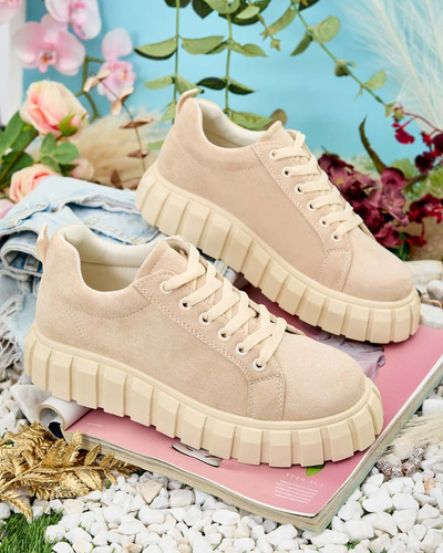 Royalfashion Damen Sportschuhe auf Plateausohle moon