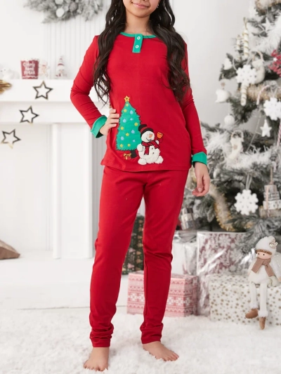Royalfashion Weihnachts Kinderpyjama mit Druck