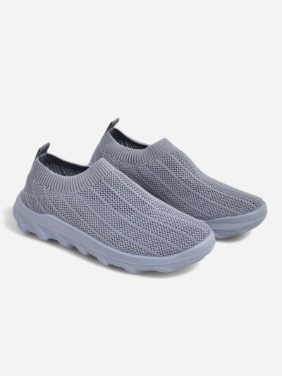 Damen-Sneakers Taubengrau Silvana - bequeme Slip-on-Schuhe für die Stadt