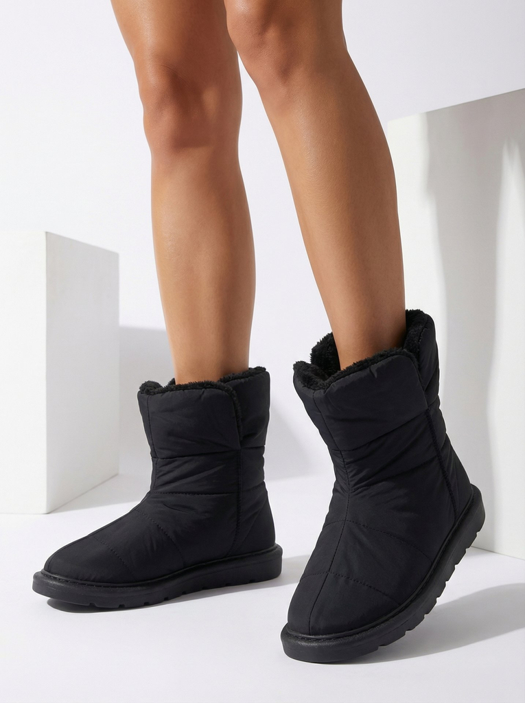 Luna Elegante Winterstiefeletten in Schwarz