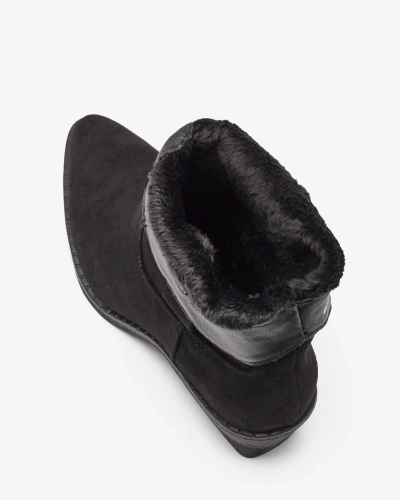 Royalfashion Schwarze isolierte Damen-Cowboystiefel Bronco