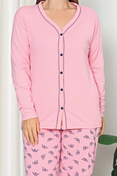 Royalfashion Damen Baumwoll-2-teiliger Pyjama in ÜBERGRÖßE