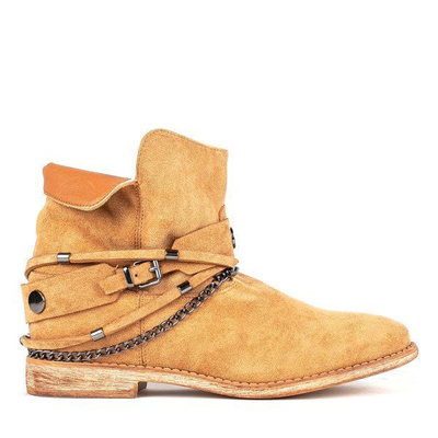 Braune Cowboystiefel auf einem Innenkeil Salem - Footwear