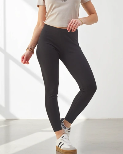 Royalfashion Damen Ripp-Cotton-Leggings