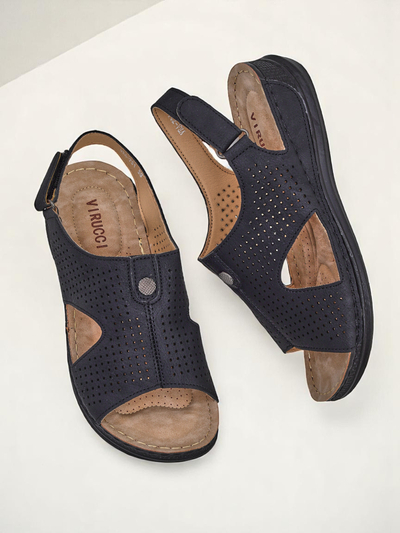 Royalfashion Damen-Sandalen mit Cut-Out Leminni