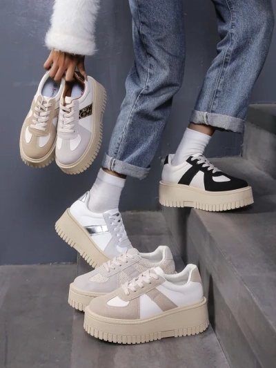 Royalfashion Damen Plattform Sneaker Venusoe