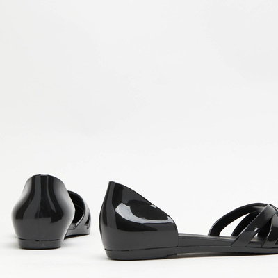 Schwarze Ballerinas für Damen aus Favoli-Gummi - Schuhe