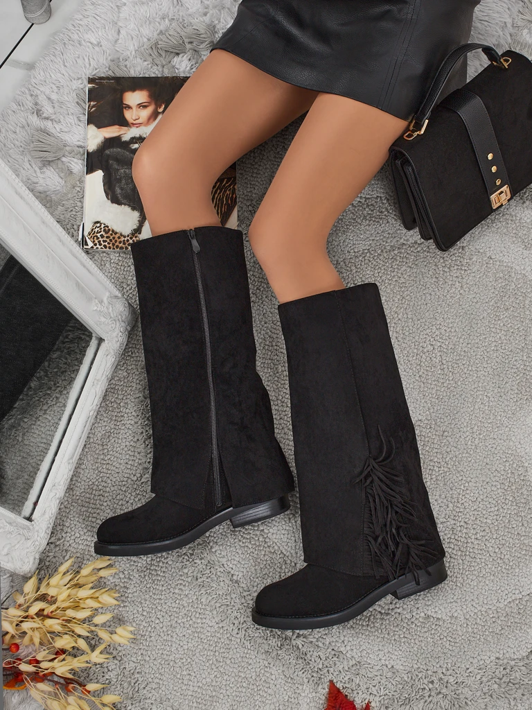 Damen Kozaki Öko-Wildleder mit Schaft Ismara