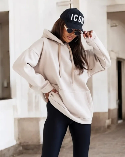 Royalfashion Damen Oversize-Kapuzenpullover