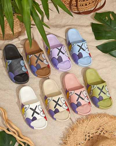 Grüne Damenhausschuhe von Elmino - Schuhe