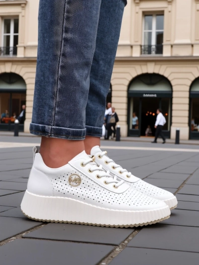 Royalfashion Damen Perforierte Sport Sneakers Jovenes