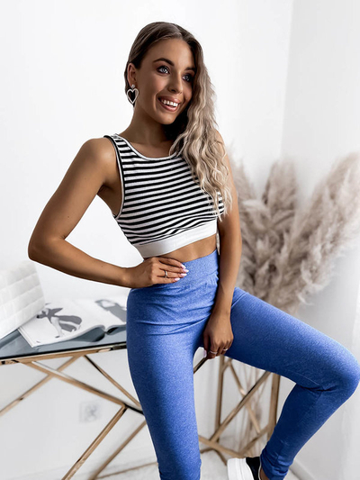 Damen-Leggings in Blau- Kleidung