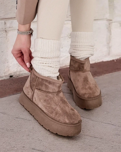 Royalfashion Kurze Stiefel Damen-Schneestiefel Hawanni