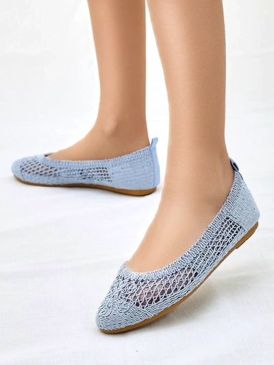 Royalfashion Damen perforierte Ballerinas Annete