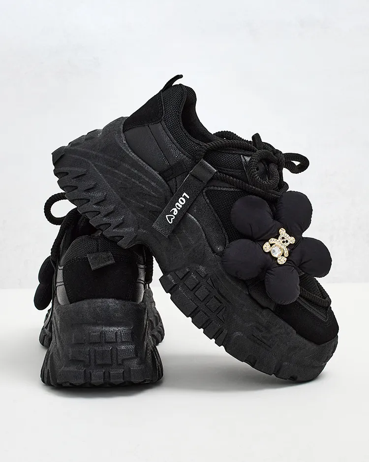 Royalfashion Damen Plateau Turnschuhe Bereya