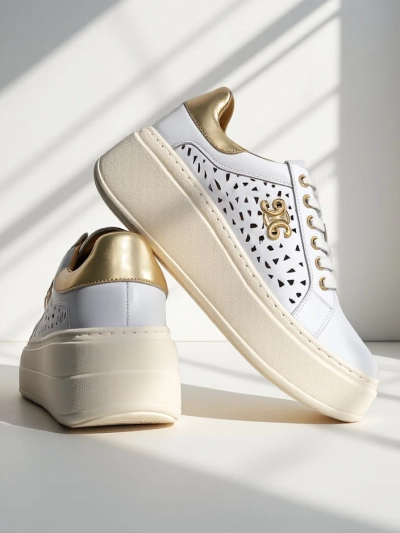 Royalfashion Damen Sport Sneakers perforiert Jovixi