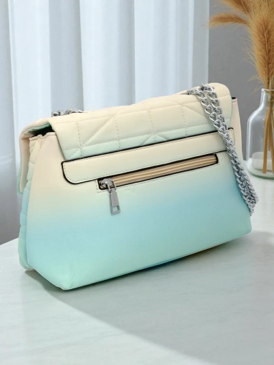 Royalfashion Kleine Damenhandtasche aus Öko-Leder Ombre Sophie Rose