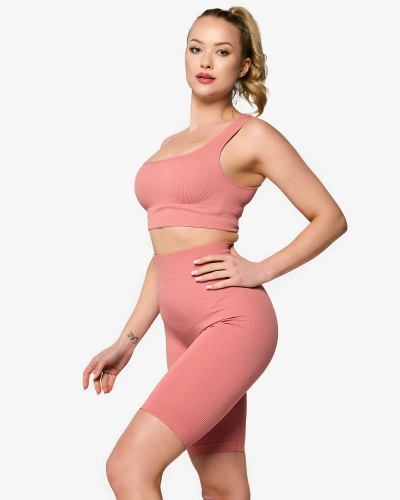 Coral Women's Striped Sports Set - Kleidung
