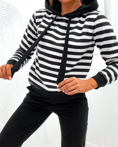 Royalfashion Damen-Set aus gestreifter Baumwolle