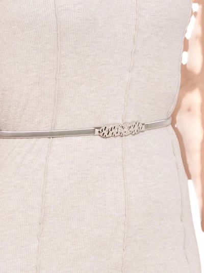 Damen Silber Gürtel mit Verzierung Letitia – Eleganz im Metallic-Stil