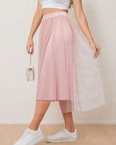 Royalfashion Doppellagiger Midirock für Damen