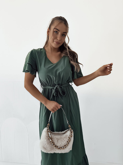 Royalfashion Schlichtes Midikleid für Damen