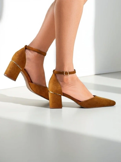 Royalfashion Damen Pumps mit niedrigem Absatz Caelda