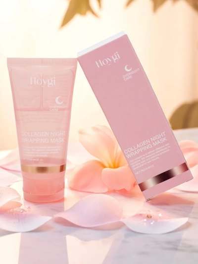 Kollagen-Gesichtsmaske, feuchtigkeitsspendend und anti-aging, mit Pinsel für die Nachtanwendung