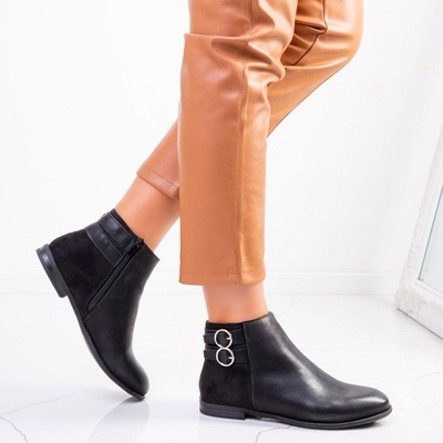 Insulated Jodhpur boots in black Nadette - Footwear
