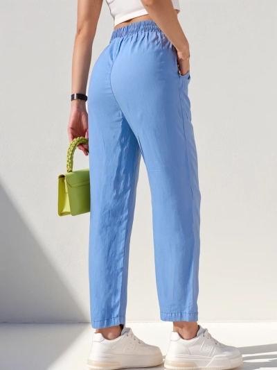 Royalfashion Gerade Damen Stoffhose 7/8