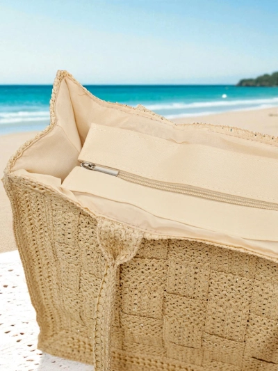Royalfashion Große Strohtasche für Damen Ariadne Raffia