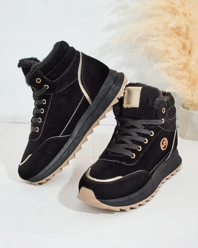 Royalfashion Warmed women's sneakers with fur Casill