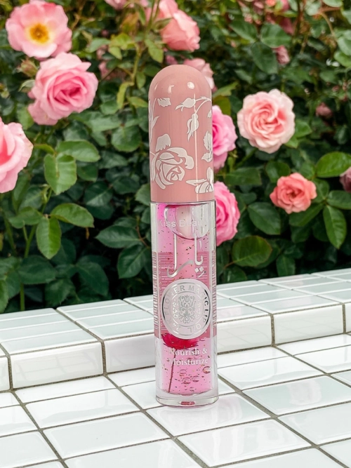 Блиск для губ з блискітками, що змінює колір