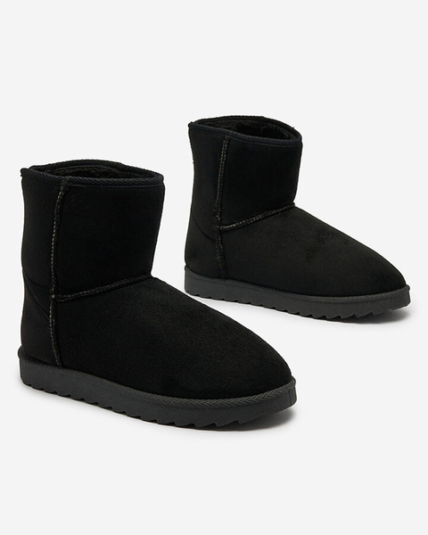 Royalfashion Damenstiefel a'la Schneestiefel in schwarzer Farbe Aener