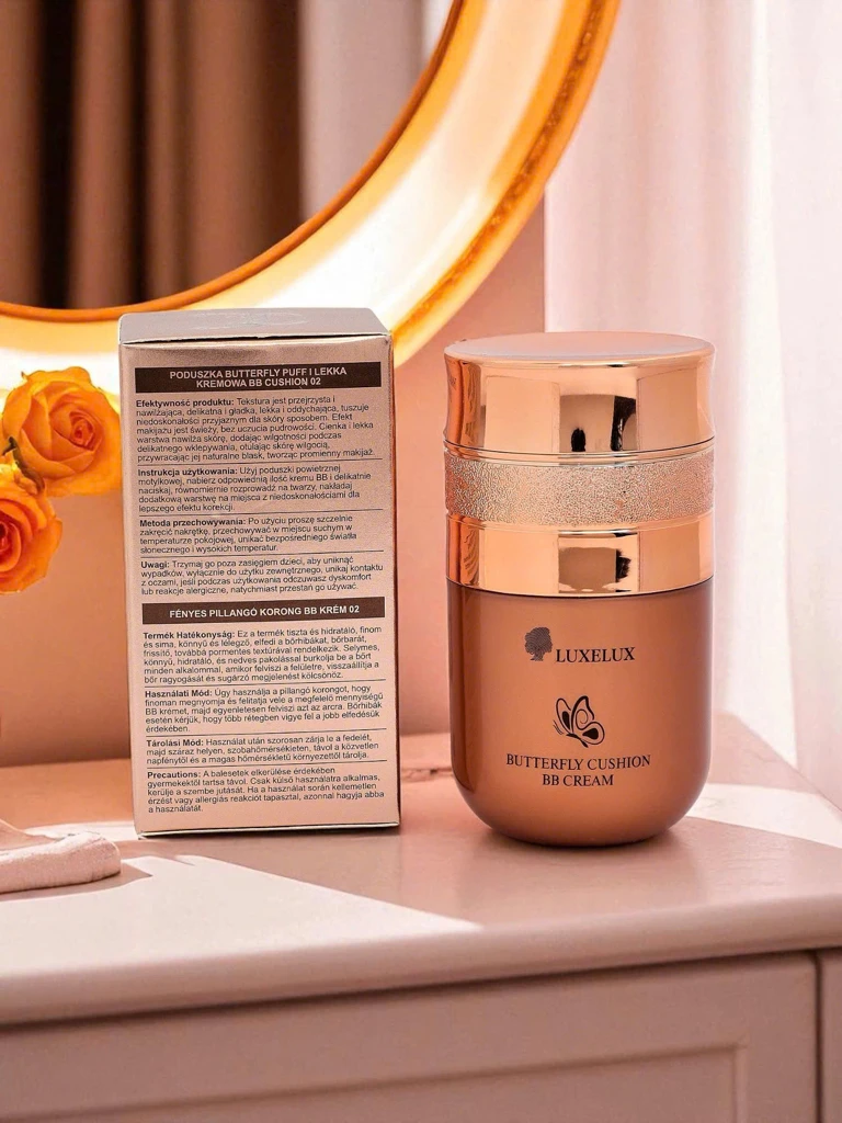LUXELUX Perseida Butterfly Cushion BB Cream 30g – Die ideale cremige Foundation