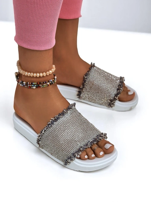 Royalfashion Жіночі шльопанці на плоскій підошві SparkleWalk