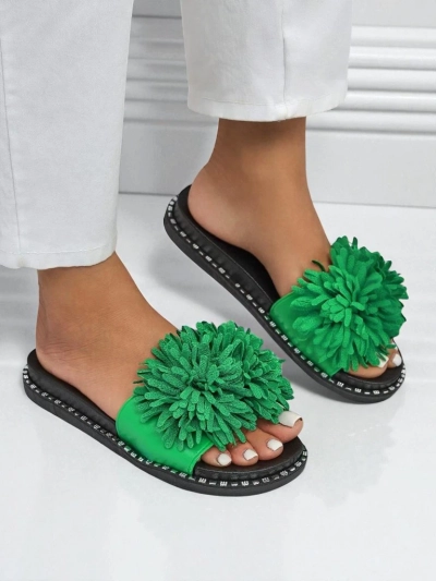 Royalfashion Damen Pantoletten Flora Blide mit flacher Sohle