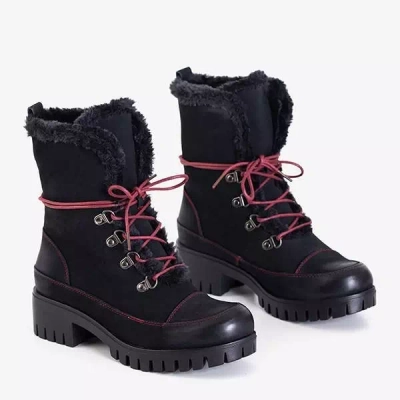 OUTLET Schwarze Miratorg-Arbeitskleidung mit Schnürung für Damen - Schuhe