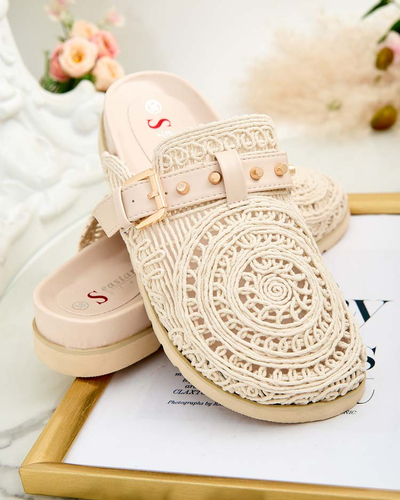 Royalfashion Damen Flip-Flops mit Stickerei Leronip